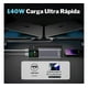 thumbnail image 2 of Power Bank 27,000mah 140w Carga Ultra Rapida Cable Retractil Gris, 2 of 10