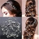 thumbnail image 1 of Tocados de boda con cristales de enredaderas para el cabello de novia, 20 pulgadas hechos a mano con perlas de cristal para boda, fiesta de noche, tocado para la cabeza Sincero Hogar, 1 of 5