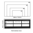 thumbnail image 3 of Mueble Mesa Para Tv Rack Madesa 6 Espacios Hasta 80 Negro 01, 3 of 5