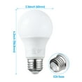 thumbnail image 7 of 6 Pack A19 LED Light Bulbs 60W Equivalent, UL Listed, Dimmable, 5000K Daylight, E26 Standard Base, Flicker Free, 7 of 7