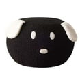 thumbnail image 1 of Animal Footstool Portable Multifunctional Footrest Stool Round Ottoman Stool for Black, 1 of 9