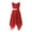Burgundy, variant on YIZYIF Girls Princess Party Dress Shiny Shoulder Straps Ruched Asymmetrical Chiffon Dress for Bridesmaid Birthday Party Coral Pink 14