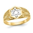 thumbnail image 1 of 14K Yellow Gold Star of David Ring, 1 of 4