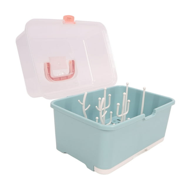 Drying Rack, Portable PP Storage Box With Detachable Drain For Home, Travel