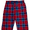 Red-Blue, variant on North 15 Men's Plaid, Plush Fleece Pajama Pants-1205-Design1-XL