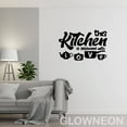 thumbnail image 3 of Glowneon This Kitchen Is Seasoned With Love Metal Sign, Kitchen Decor, 3 of 5