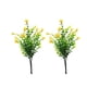 thumbnail image 1 of Cateissary Flores artificiales de 2 piezas para bodas y eventos especiales, decoración de flores falsas para el hogar Flores artificiales amarillo, 1 of 6