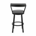 thumbnail image 2 of Armen Living Bryant Swivel 30 in. Faux Leather Bar Stool, 2 of 9