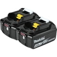 thumbnail image 1 of Batería Makita BL1840B-2 LXT de iones de litio de 18 V, 4 Ah, paquete doble, 1 of 8