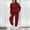 Red, variant on Pyhlmscde Women's Solid Color Long Sleeve Pants Suit, Fall Outfits for Women, Women Fall Clothes, Matching Sets