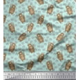 thumbnail image 1 of Soimoi Rayon Fabric Footprint,Bear & Arrow African Print Fabric by the Yard 42 Inch Wide, 1 of 1