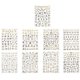 thumbnail image 2 of 9 Sheets Nativity Decor Holographic Nail Sticker Snowflakes Nail Stickers Tree Nail Stickers Manicure Stickers, 2 of 2
