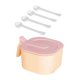 thumbnail image 4 of Caja de condimentos con 4 compartimentos, contenedor para almacenar especias, ideal para hornear, fiestas y el hogar. Rosa, 4 of 9