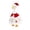 02# (Christmas Holly Snowflake Goose Outfit), variant on Christmas Tree Tabletop Goose Statue 7 Inch Outfit Figurine with Star Headpiece and Festive Decor for Indoor Tabletop Decoration