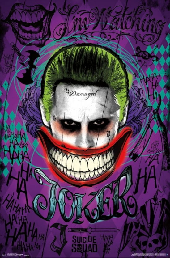 Suicide Squad Joker Poster Print 22 X 34 Walmart Com