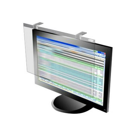Kantek LCD Protect Deluxe - Filtre d'Intimité pour Écran - 21,5 Pouces-22 Pouces de Large (LCD) - Bordure Argentée