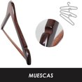thumbnail image 2 of JAUZ IMPROVEMENT Pack 20 Ganchos de Madera con Barra Plana y Gancho Giratorio (J0282), 2 of 4