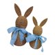 thumbnail image 5 of 2 piezas de adornos de conejito de Pascua tejidos, decoración para fiestas de Pascua, artículos decorativos Azul, 5 of 9