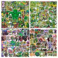 thumbnail image 2 of Nuevas 50 piezas de pegatinas de anime de las Tortugas Ninja TMNT, calcomanías estéticas lindas de dibujos animados Kawaii, calcomanías decorativas para computadora portátil, motocicleta, equipaje, co, 2 of 5