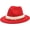 Red, variant on Female Fedora Hat with Pearl Band, Comfy Wool Wide Brim Felt Hat Vintage Panama Hat for Women