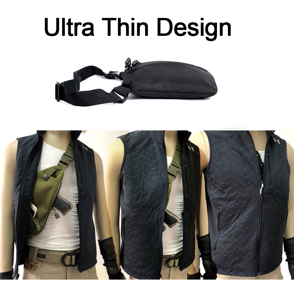 Tactical Sling Shoulder Crossbody Bag Anti-theft Chest Bag Slim Hidden ...