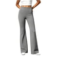 thumbnail image 7 of Guluxicc Women's Yoga Pants Pull On Elastic Waist Straight Leg Athletic Trousers for Everyday Fall Winter, 7 of 7