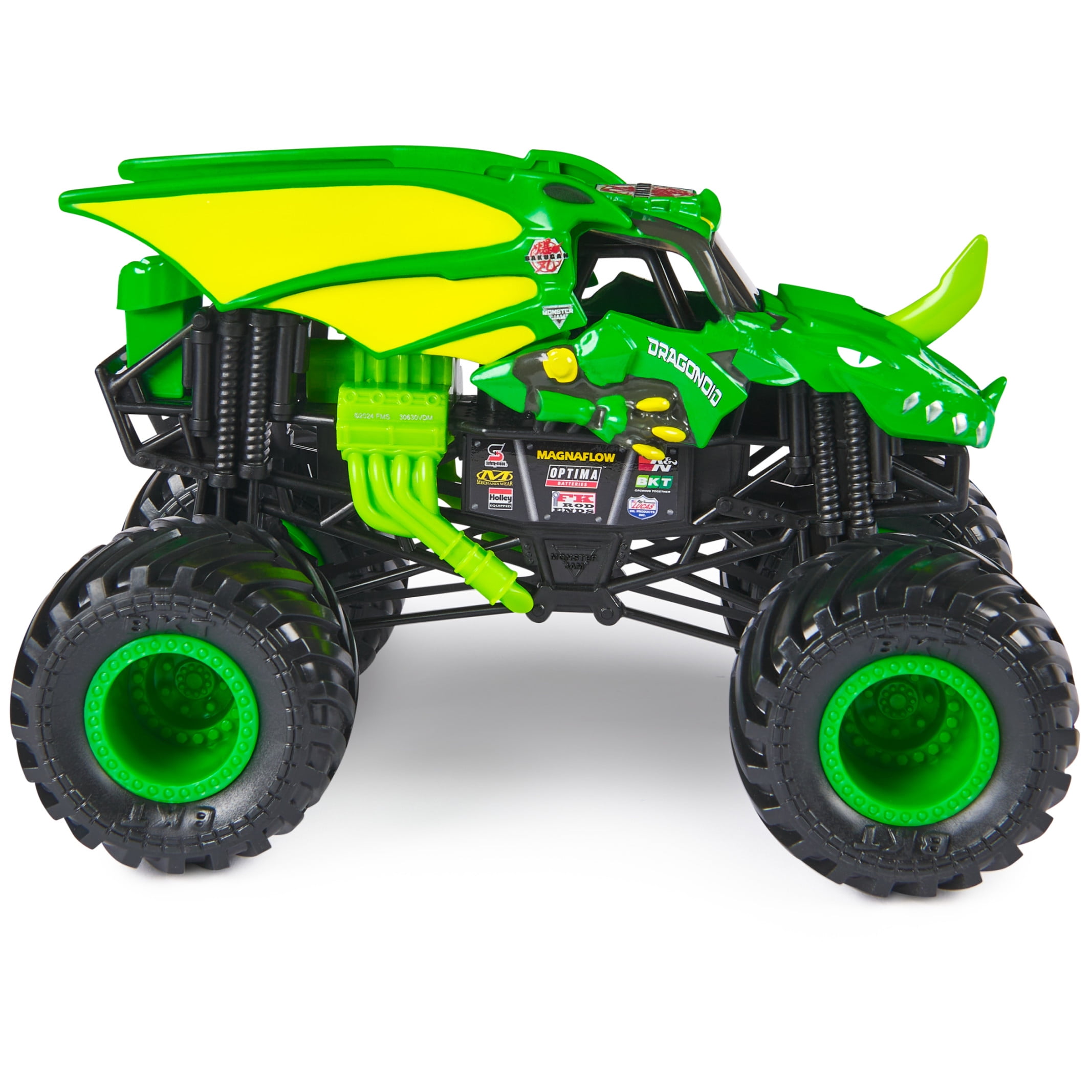 Monster Jam, Official Bakugan Dragonoid Monster Truck, Collector Die-Cast Vehicle, 1:24 Scale, Kids Toys for Boys and Girls Ages 3 and up