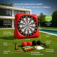 thumbnail image 2 of Juego de futbol-golf ZivPlay 2 en 1 con tablero de dardos inflable, 190 cm, 2 of 7