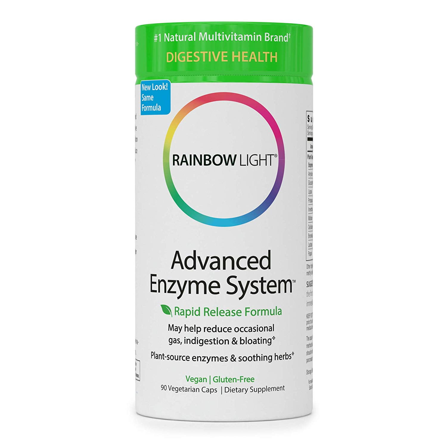 Rainbow Light Advanced Enzyme System Rainbow Light - Advanced Enzyme System - Plant-Sourced Whole Food