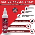 thumbnail image 4 of Warren London Cat Detangler Spray for Matted Hair | Leave in Conditioner Pet Detangling Spray That Demattes & Refreshes | Use with Cat Brush or Grooming Glove | Made in USA, 4 of 5