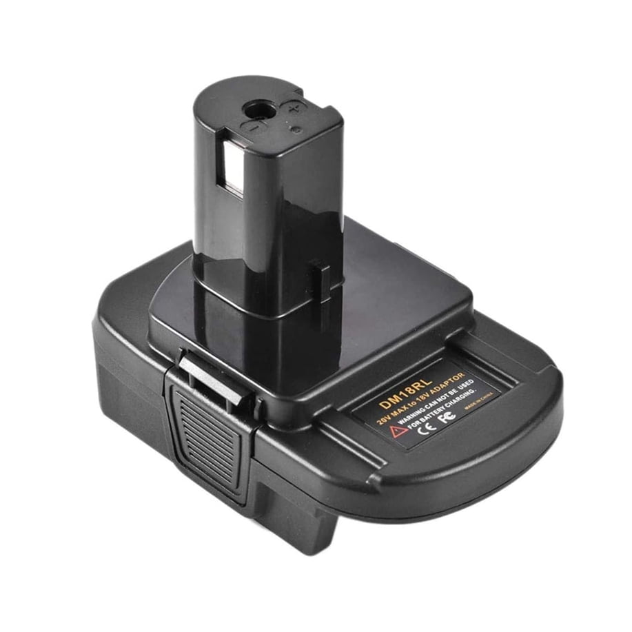 2pcs DM18RL 18V Lithium-Ion Battery Adapter Converter with USB & Type-C Ports - Compatible with R-yobi, De-Walt 20V & Mil-Waukee 18V Tools (Batteries Not Included), Fast Charger Adapter