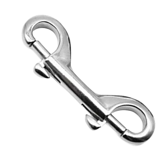 MARINE CITY Double Ended Snap Hook Clip  316 Stainless Steel,  4-Inch, Corrosion-Resistant Diving Hook for Ropes Chains Straps