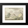 thumbnail image 2 of Jan Bulthuis 18x13 Black Modern Framed Museum Art Print Titled - Farmhouse on the Split of a Country Road (1783), 2 of 5