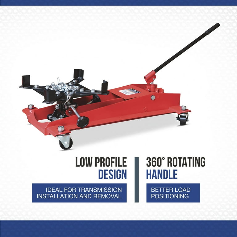 Strongway, Transmission Jack, 1/2-Ton, Low-Profile, 22in. Lift