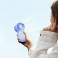 thumbnail image 1 of Mini ventilador para mascotas, silencioso, de viento fuerte, pequeño, recargable, batería de larga duración, regalo, 1 of 6