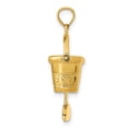 thumbnail image 5 of Auriga Fine Jewelry 14K Yellow Gold 3D KEY WEST Pail and Shovel Pendant for Women (L- 22 mm, W- 14 mm), 5 of 6