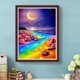 thumbnail image 2 of Pintura de diamante 5D DIY Taladro redondo completo Fantasy Beach Kit Decoración del hogar 4pcs Hugtrwg Para estrenar, 2 of 9