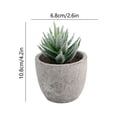 thumbnail image 6 of Small Fake Plants Realistic Lifelike Artificial Potted Succulents, Mini Durable Plastic 2.7x2.6x2.6 in with Pot Faux Plants for Home Office, Kitchen, and Indoor Table Decor, 6 of 6