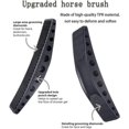 thumbnail image 2 of BEMS-1 Peine de masaje para caballo negro, cepillo de pelo de caballo 6 en 1, caballo, 2 of 5
