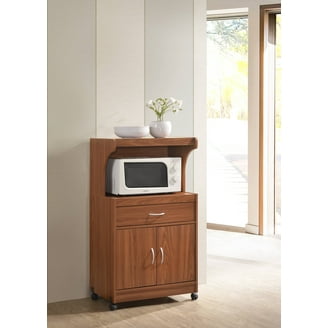 Hodedah Tall Kitchen Cabinet, Chocolate-Grey - Walmart.com