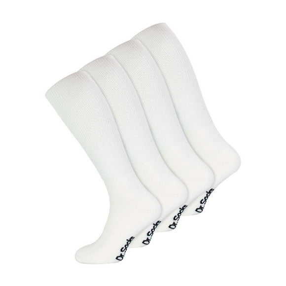 Chaussettes pour Hommes Jusqu'aux Genoux pour Diabétiques / Dr.Socks / Chaussettes Longues en Bambou Extra Larges et Amples pour Jambes Enflées