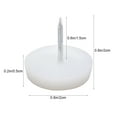 thumbnail image 3 of 30 Pcs Clous Ronds en Nylon Blanc pour Meubles, 3 of 8