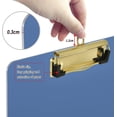thumbnail image 3 of FMSHPON Glaucous Clipboard Hardboard Wood Nursing Clip Board and Pull for Standard A4 Letter 13x9 inches, 3 of 7