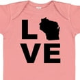 thumbnail image 4 of Inktastic Love Wisconsin Boys or Girls Baby Bodysuit, 4 of 5