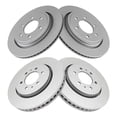 thumbnail image 2 of TRQ Front and Rear Brake Rotors Set Premium G-Coated Fits Select 2015-2017 Ford F-150, 2 of 7