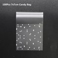 thumbnail image 1 of Bolsas de plástico de 100 Uds., bolsa de galletas y dulces autoadhesiva para boda, fiesta de cumpleaños, bolsa de regalo, bolsa de embalaje para hornear galletas Tan Jianjun unisex, 1 of 2