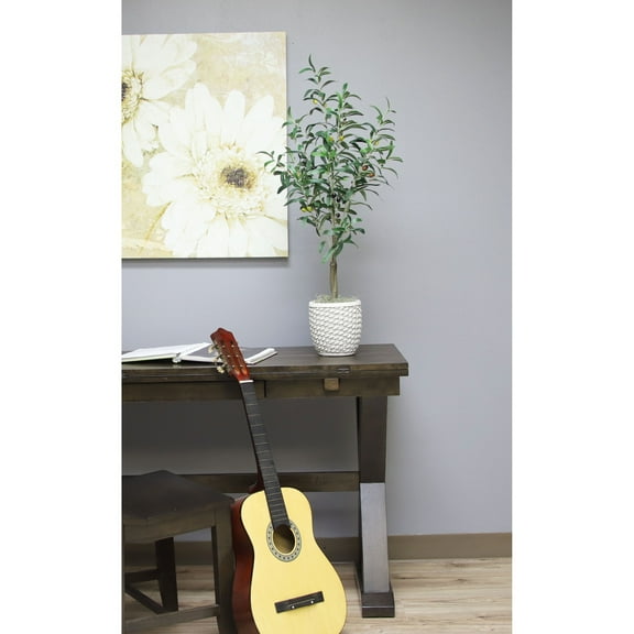 The Mod Greenhouse Artificial Green Olive Tree in a Black Matte Planter Pot 36