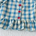 thumbnail image 4 of Afdoent Baby Girl Clothes Summer Toddler Girls Sleeveless Ruffles Floral Vest T Shirt Tops Plaid Shorts Outfits Comfortable 3-4 Years, 4 of 7