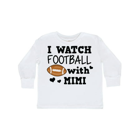 

Inktastic I Watch Football with My Mimi Gift Toddler Boy Girl Long Sleeve T-Shirt
