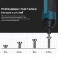 thumbnail image 3 of Cordless Electric Screwdriver Sets 105pack 3.6V 5Nm USB Rechargeable LED Light 4 Gear Torque Adjustment for Home Instrument Installation, 3 of 5